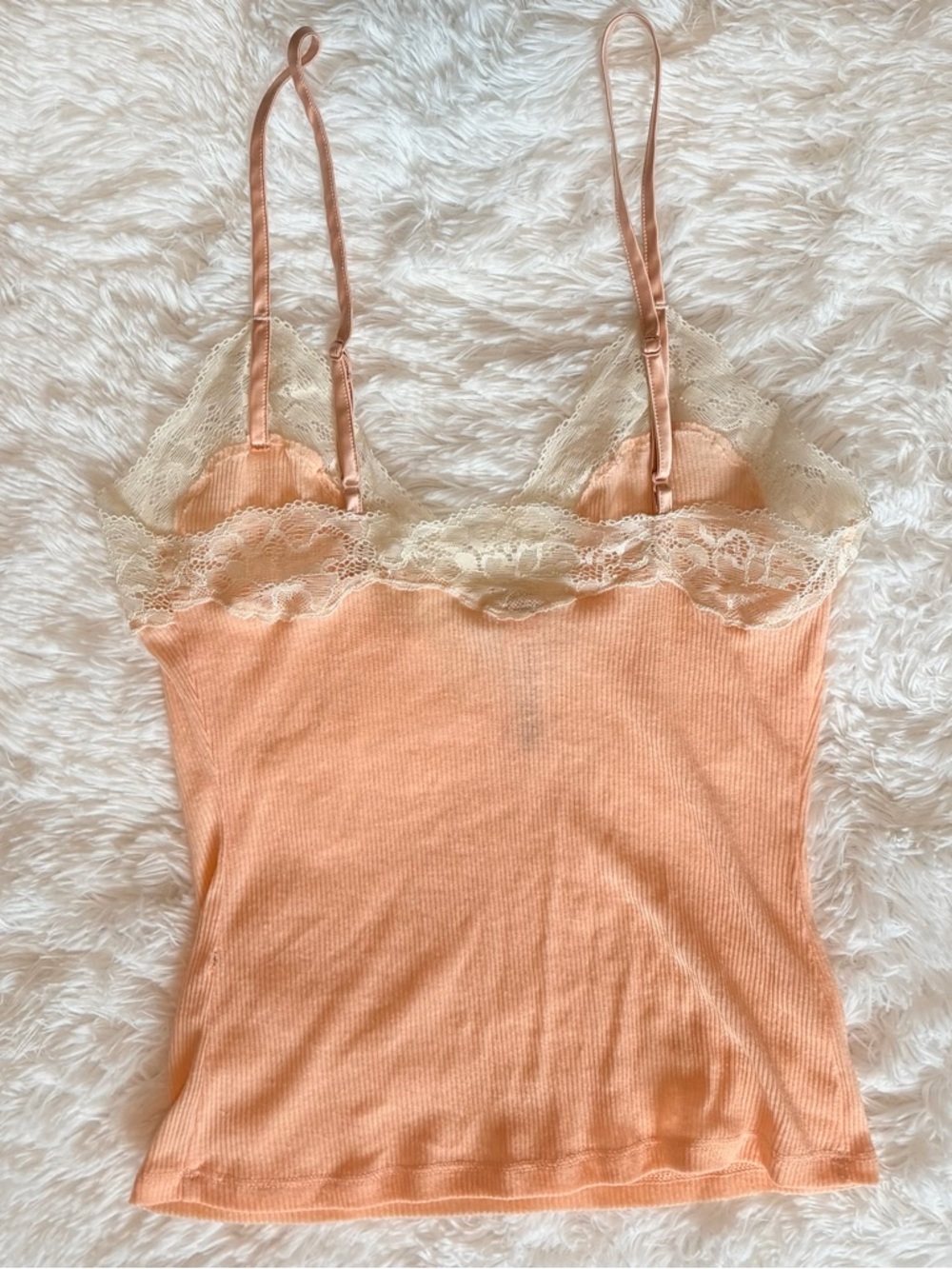 SKIMS Sheer Rib Lace Cami Size XS - Picture 3 of 6